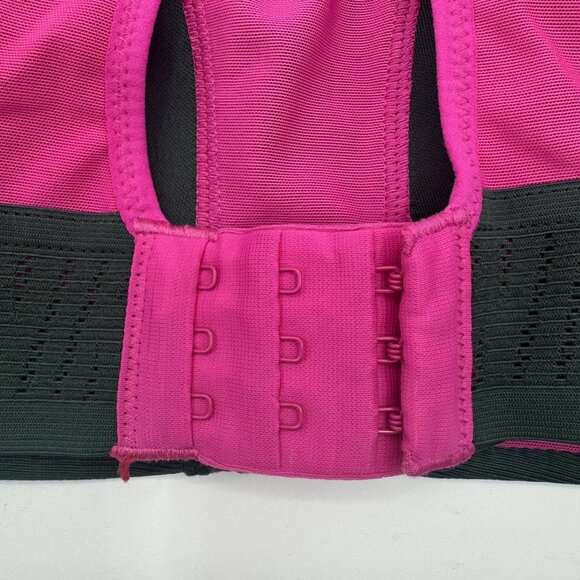 NIKE Women M Alpha Ultrabreath Dri-Fit ADV Sports Bra High Support Pink Green - Picture 6 of 8